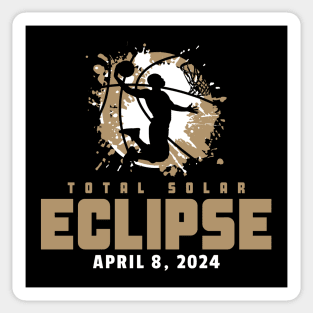 Total Solar Eclipse 2024 Basketball Sticker